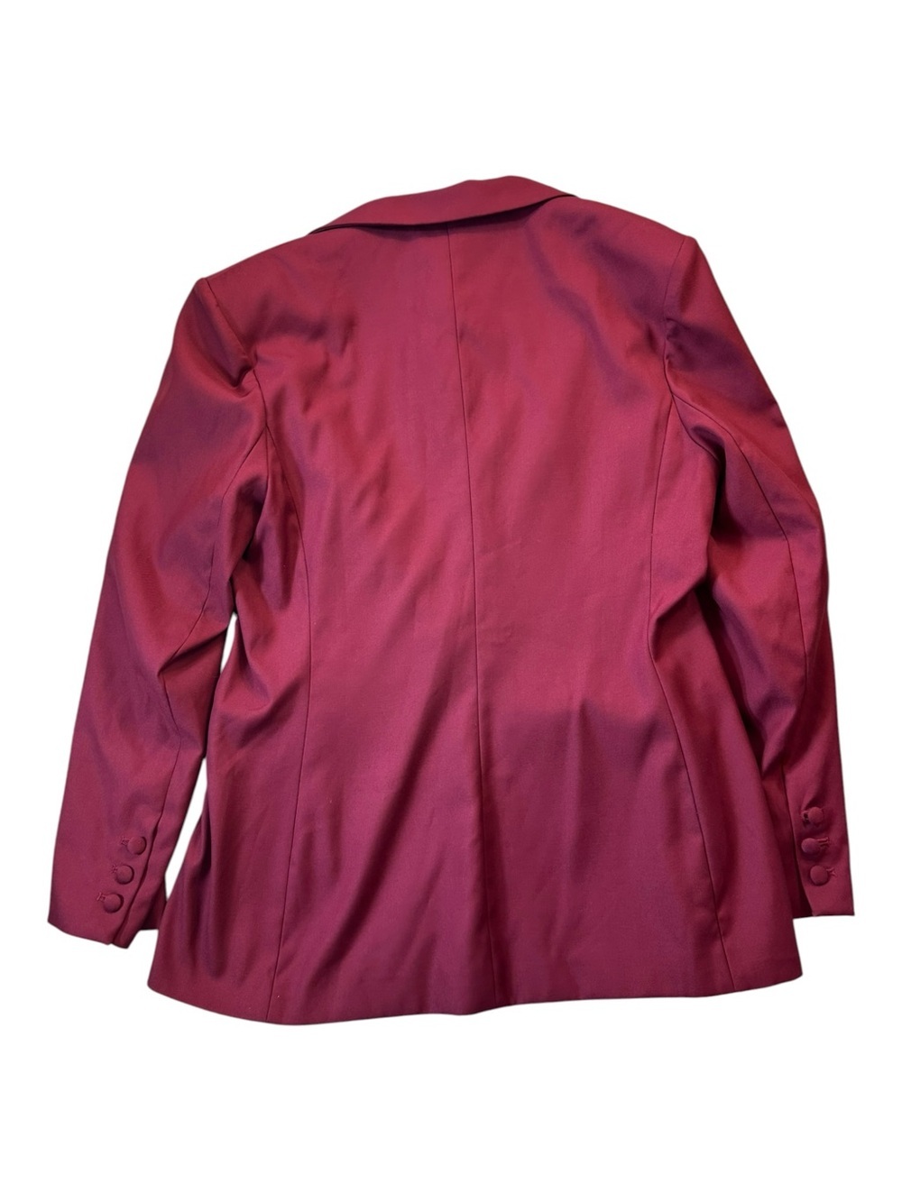 Fehaute Women Wine Red Lapel Collar Long Sleeve Dressy Blazer Size 12 NEW NWT - Picture 2 of 9